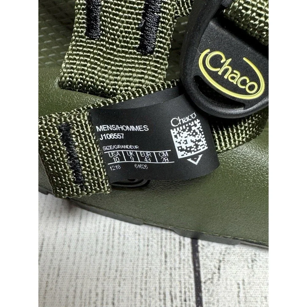 Chaco Z/2 Green Camo Men's Sport STRAP CLASIC Sandals Size 10